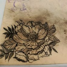 Flor. Por Afrolyrics. Tattoo Design project by Xavier Pozo - 03.04.2025