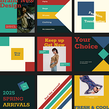 Fashion Brand Posts. Br, ing, Identit, Design, Logo Design, Graphic Design, T, pograph, Design, T, and pograph project by Paulina - 03.07.2025