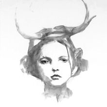 Retrato con cuernos. Portrait Drawing, and Realistic Drawing project by maujimenezc - 03.07.2025