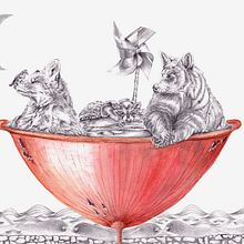 "La Tierra, nuestro hogar". Curso Dibujo de animales fantásticos con grafito y acuarela. . Een project van  Tekening, Tekening met potlood,  Artistieke tekening, Schilderij, Aquarelschilderen y Digitale illustratie van Loli Crespo - 07.03.2025