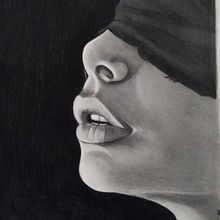 Between Light and Shadow. Projekt z dziedziny  R, sunek art, st, czn,  R, sunek, Portret, Sketchbook i Sketching użytkownika Alexandra Tzouti - 07.03.2025