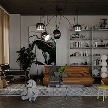 sala moderna. 3D, 3D Design, 3D Lettering, Interior Architecture & Interior Design project by Juan José Alemán Torres - 03.08.2025