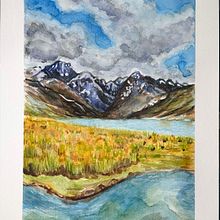 Paisaje reproduccion Ein Projekt aus dem Bereich Zeichnung, Aquarellmalerei, Bildende Künste, Bleistiftzeichnung, Sketchbook und Skizzenentwurf von Ana Lopez Castro - 08.03.2025
