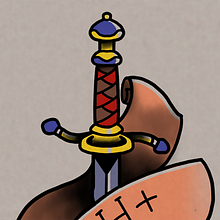 dagger. Digital Illustration, Drawing, and Tattoo Design project by julia.garapich - 03.08.2025