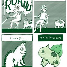 Gata bulbassauro. Comic, Design, Digital Design, Digital Illustration, and Traditional illustration project by Danilo & Garber - 03.09.2025