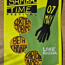 SAMBA TIME Ein Projekt aus dem Bereich Digitales Lettering, H, Lettering, Lettering und Plakatdesign von xistianne - 10.03.2025