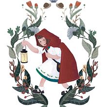 Little Red Riding Hood. Un progetto di Illustrazione digitale, Disegno, Pittura, Character design, Stor, telling, Disegno digitale e Illustrazione infantile di Leo Meyer - 11.03.2025