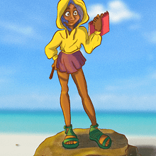 My project for course: Illustrating Imaginary Cartoon Characters. Un proyecto de Diseño de personajes, Dibujo digital, Ilustración digital e Ilustración tradicional de Haleh Doroudgar - 12.03.2025