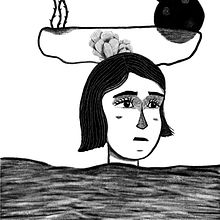 Drown. Portrait Drawing, Digital Drawing, Traditional illustration, Digital Illustration, and Drawing project by delneshin - 03.13.2025