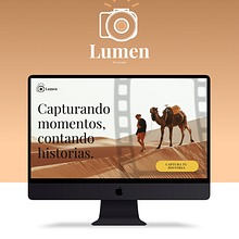 Landing Page Lumen. Un proyecto de UX / UI y Diseño Web de Ricardo Rivera - 13.03.2025