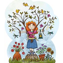 La niña que quiso ser un árbol. Digital Illustration, Character Design, Children's Illustration, and Editorial Design project by Lisette Urosa - 03.14.2025