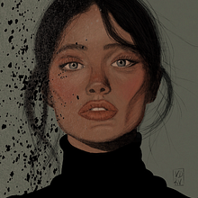 Retrato. Un progetto di Illustrazione tradizionale, Illustrazione vettoriale, Disegno di ritratti e Illustrazione digitale di dsara9 - 14.03.2025
