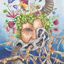 Path through life and death. Traditional illustration, Drawing, Pencil Drawing, and Colored Pencil Drawing project by Dani - 03.15.2025