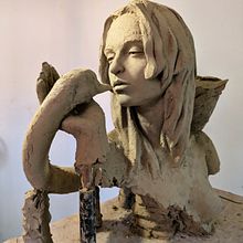 Leda y el cisne . Sculpture project by Alvaro Tirado Mantell - 03.15.2025
