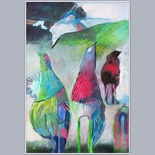 Birds. Traditional illustration project by Alena Prosecova - 03.15.2025