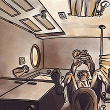 Reflexionando. Digital Drawing, Digital Illustration, and Editorial Illustration project by Gustavo - 03.15.2025