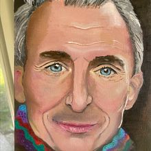 Oil portrait on board . Fine Arts, Painting, and Oil Painting project by Deb McCluskey - 03.16.2025