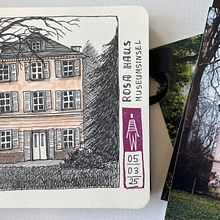 Follow Up - Tagebuch illustrieren, Fülle dein Skizzenbuch mit Erlebnissen. Een project van Traditionele illustratie y Sketchbook van Anke Weber - 18.03.2025