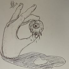 La mano que ve. Projekt z dziedziny  Sztuki piękne,  R, sunek, R, sunek ołówkiem, R, sunek realist, czn, R, sunek anatomiczn i Sketching użytkownika familiacaceresparra - 18.03.2025