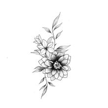 Floral #1. Tattoo Design project by Joceles Bicalho Felix - 03.19.2025