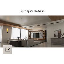 Open Space Contemporaneo: Cucina, Living e Cabina Armadio. Interior Design, Interior Architecture, Interior Decoration, and Spatial Design project by e_piu87 - 03.19.2025