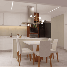 Cozinha de uma jovem. Un projet de Architecture d'intérieur, Décoration d'intérieur, Design d'intérieur , et Design d'espace de Edina Costa Oliveira - 19.03.2025