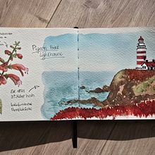 Reisemalarei in Aquarell. Un progetto di Illustrazione tradizionale, Illustrazione architettonica, Pittura ad acquerello e Sketchbook di Lena - 20.03.2025