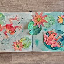Kontrolle abgeben . Sketching, Creativit, Drawing, Traditional illustration, Watercolor Painting, and Sketchbook project by Lena - 03.20.2025