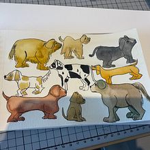 Día de perros Ein Projekt aus dem Bereich Zeichnung, Bleistiftzeichnung und Traditionelle Illustration von analorenamato - 20.03.2025