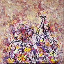 Lienzo personalizado y hecho a mano. Un progetto di Artigianato, Design, Creatività e Pittura acrilica di pausiralf2603 - 20.03.2025