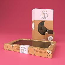 Kitty Cookie Packaging Design. Projekt z dziedziny Design, Projektowanie graficzne, Projektowanie opakowań i Projektowanie produktowe użytkownika Andrea Rosalinda Olivares Marín - 21.03.2025