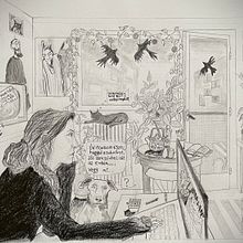 My teacher. Architecture, Drawing, Traditional illustration, and Architectural Illustration project by Eszter Grósz - 03.22.2025