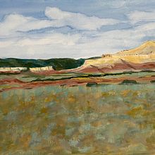 New Mexico landscape. Un progetto di Pittura gouache, Pittura, Belle arti e Illustrazione naturalistica di Ryn Hill - 22.03.2025