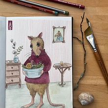 Character Design. Een project van Ontwerp van personages, Kinderillustratie, Tekenen met kleurpotloden,  Tekening y Tekening met potlood van Anke Weber - 23.03.2025