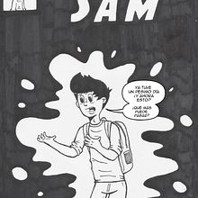 SAM (Portada alternativa). Comic, Ilustração tradicional e Ilustração com tinta projeto de Pablo Quintana - 23.03.2025