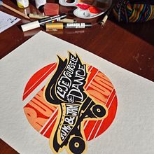 Roller Jam Ein Projekt aus dem Bereich H, Lettering, Traditionelle Illustration und Lettering von xistianne - 26.03.2025