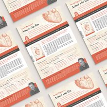 Amor sin fin, material promocional. Projekt z dziedziny Grafika edytorska i Projektowanie graficzne użytkownika Carmen Itamad - 26.03.2025