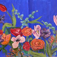 Acrylic's flowers. Acr, lic Painting, Botanical Illustration, Fine Arts, and Painting project by gabars26 - 03.27.2025