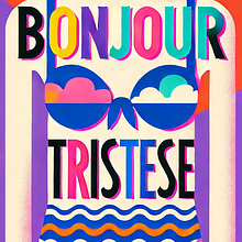 Capa para livro "Bonjour, Tristesse". Editorial Design project by Marina Barros - 03.27.2025