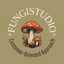 Fungistudio. Br, ing, Identit, Design, Logo Design, Graphic Design, T, pograph, Design, T, and pograph project by Gillian Garrido - 03.28.2025