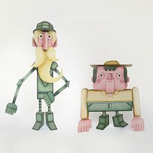 Don Quijote nómada, diseño e ilustración de personajes y escenarios. Digital Illustration, and Children's Illustration project by Carmen Itamad - 03.28.2025