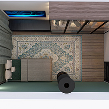 Quarto verde . Interior Design, Interior Architecture, Interior Decoration, and Spatial Design project by samueloliveira44024 - 03.28.2025