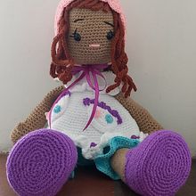 MUÑECA TERMINADA. Amigurumi, Arts, Crafts, Crochet, Fiber Arts, Textile Design, To, and Design project by luzomairabustos - 03.28.2025
