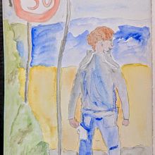 Don't walk to fast!. Figure Drawing, Sketching, and Watercolor Painting project by Rose - 03.29.2025