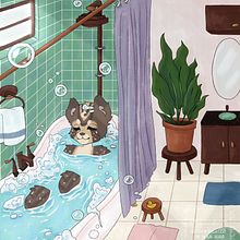 Relaxing Morning . Digital Illustration, and Drawing project by nthnr_18 - 03.29.2025