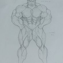 Hulk. Comic, Pencil Drawing, Character Design, Traditional illustration, and Figure Drawing project by João Kahwage - 03.30.2025