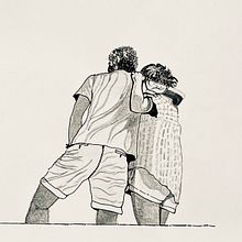 Looking forward . Fine Arts, Portrait Drawing, Painting, and Watercolor Painting project by MIGUEL BARREIROS - 03.30.2025
