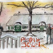 SCHNEE VON GESTERN. Sketching, Creativit, Drawing, Traditional illustration, Watercolor Painting, and Sketchbook project by Barbara Schuessler - 03.31.2025
