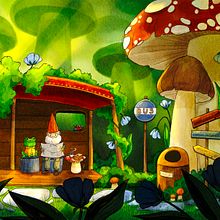 Whimsical Bus Stop Scene. Ilustração digital, Design de personagens, Stor, telling, Criatividade, Desenho digital e Ilustração infantil projeto de Robotor - 31.03.2025