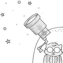 Cats conquering the cosmos- Sketch to Final. Ilustração tradicional, Ilustração digital, e Design de personagens projeto de Juan Manuel Sánchez Franco - 31.03.2025